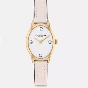 Coach Women's Gold and White Watch